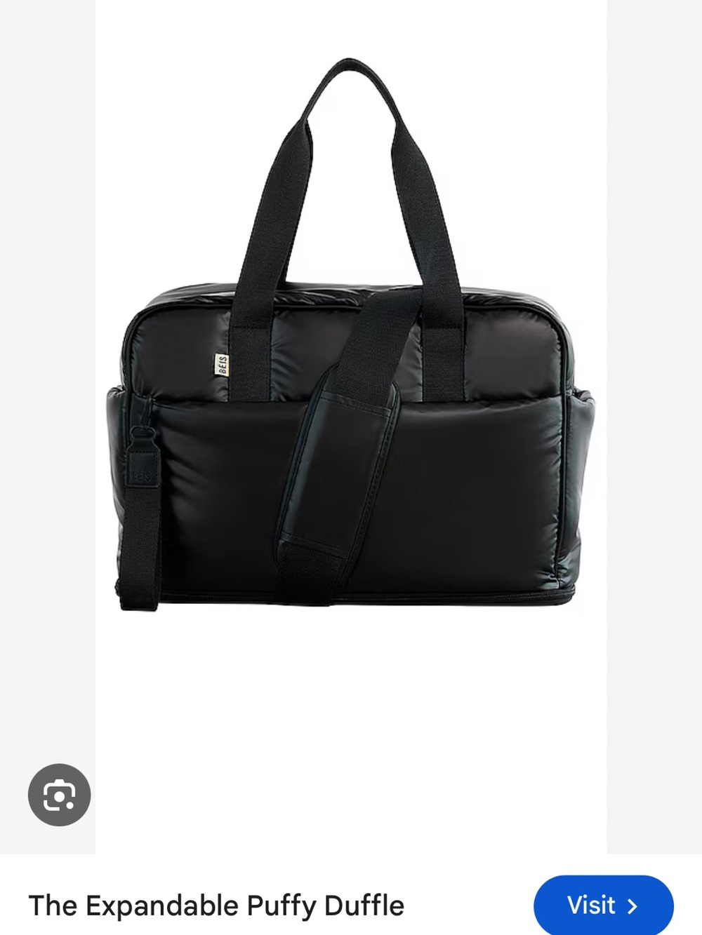 The Expandable Puffy Duffle - Black